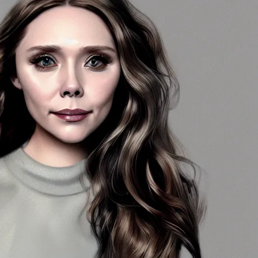 Image similar to elizabeth olsen caricature art, cgsociety contest winner, artstation, artstation caricature, cgsociety caricature, 4 k, 8 k