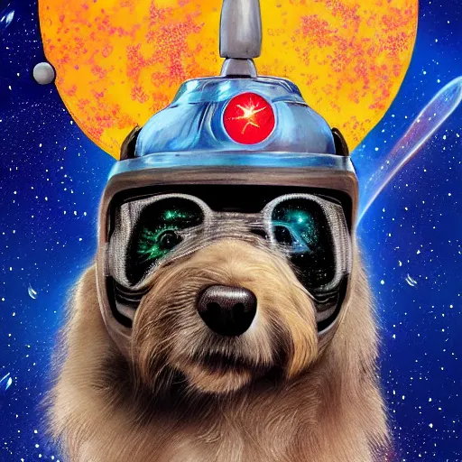 Image similar to a space dog