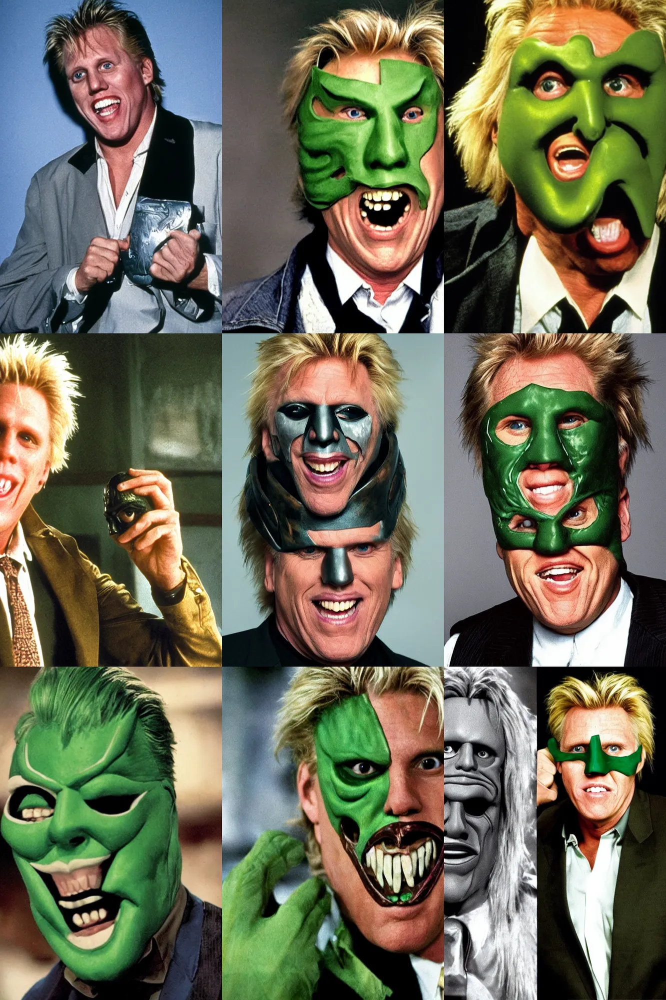 Prompt: gary busey as the mask