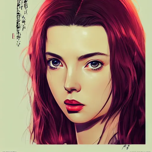 Image similar to jodie comer portrait as manga girl, realistic shaded perfect face, fine details. anime. realistic shaded lighting poster by ilya kuvshinov katsuhiro otomo ghost - in - the - shell, magali villeneuve, artgerm, jeremy lipkin and michael garmash and rob rey