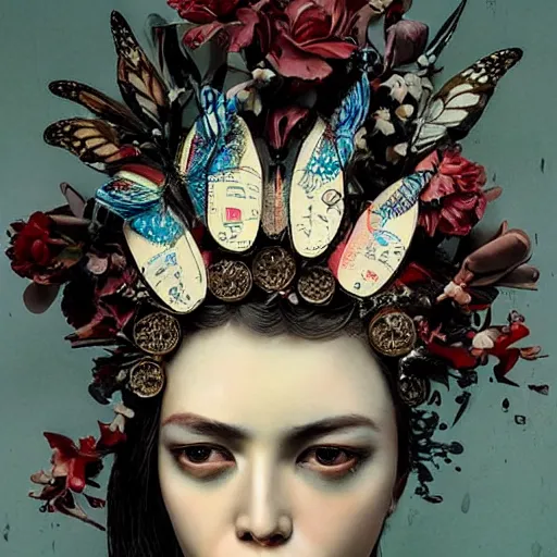 Image similar to A beautiful sculpture by Sandra Chevrier and Zhang Jingna, intuitive