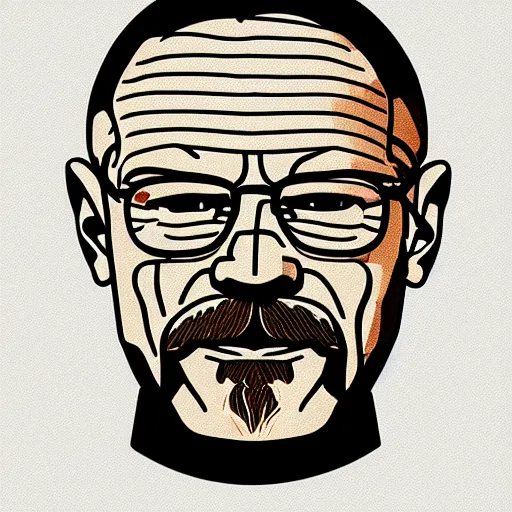 Image similar to pizza made of walter white figurine stickers, unreal, render, splash, award winning photograph