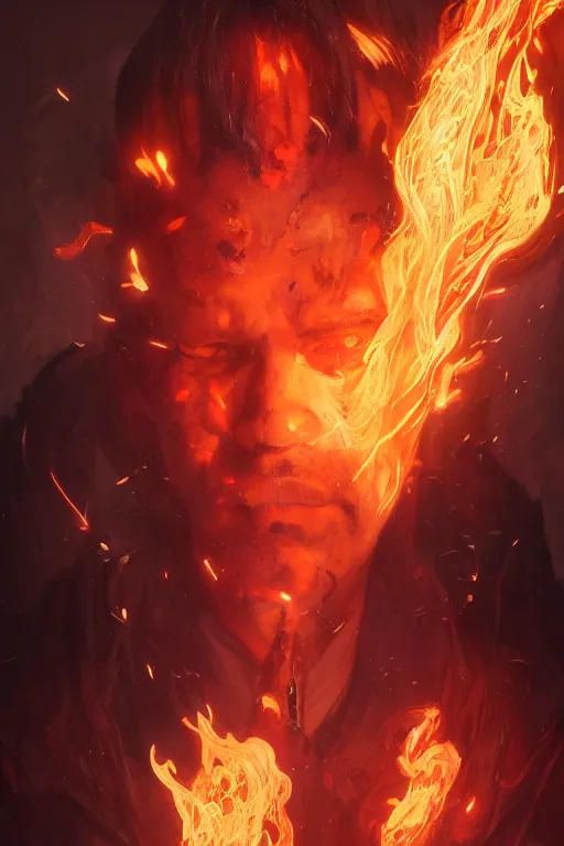 Prompt: a fancy portrait of a very mad mage covered in coloured flames by greg rutkowski, sung choi, mitchell mohrhauser, maciej kuciara, johnson ting, maxim verehin, peter konig, 8 k photorealistic, cinematic lighting, hd, high details,