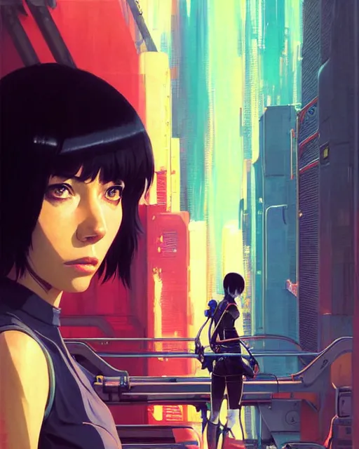 Image similar to spacehip | | audrey plaza, warframe ship, fine detail!! anime!! realistic shaded lighting!! poster by ilya kuvshinov katsuhiro otomo ghost - in - the - shell, magali villeneuve, artgerm, jeremy lipkin and michael garmash and rob rey