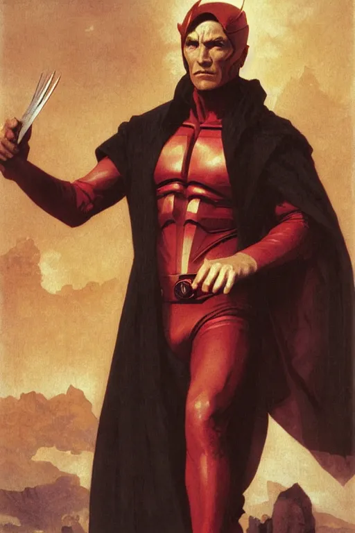 Image similar to Magneto from the X-Men by William Adolphe Bouguereau