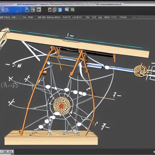 Image similar to working perpetual motion machine construction plans high details