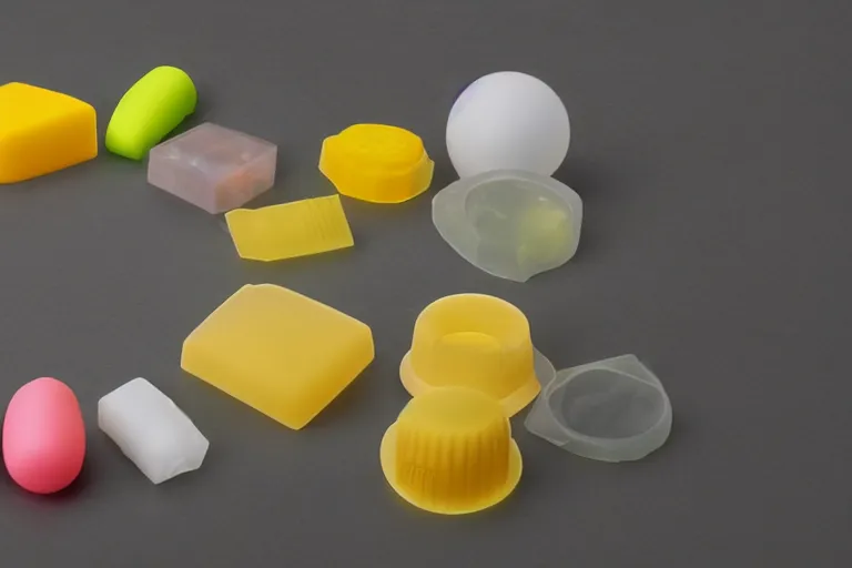 Image similar to translucent silicone rubber toy on display