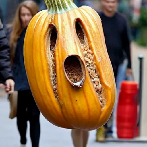 Image similar to amber heard as a gourd is a gourd intercross hybrid