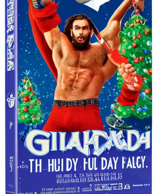 Prompt: 'Gigachad and his Holiday Fun' blu-ray DVD case still sealed in box, ebay listing