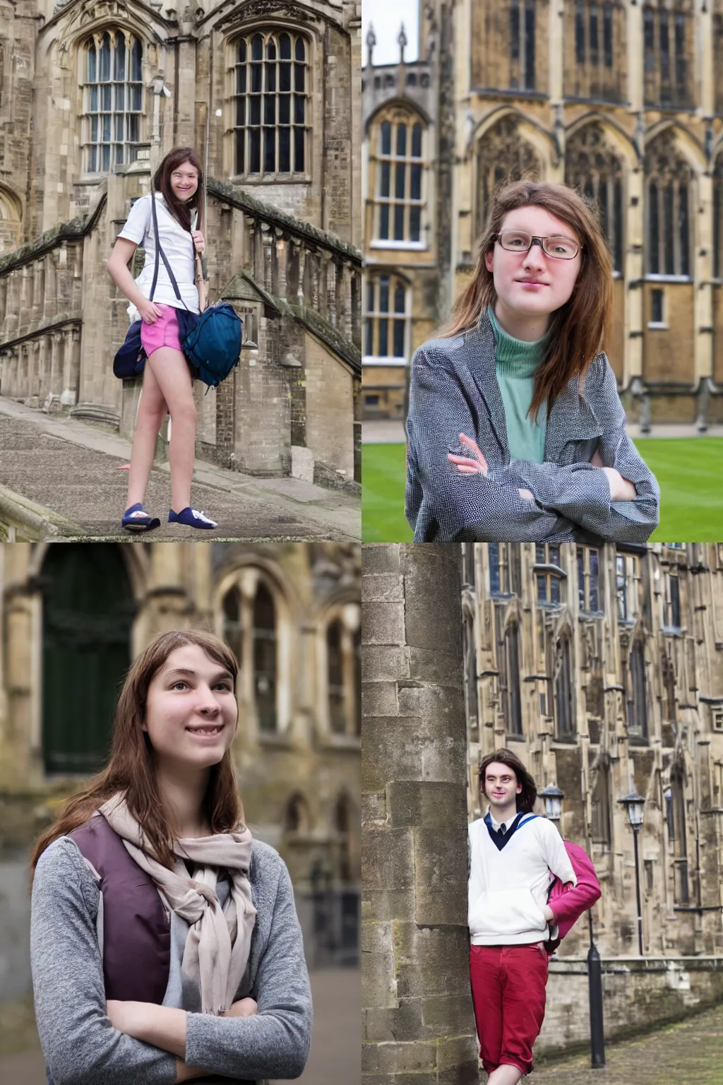 Prompt: a typical cambridge university student, portrait photography