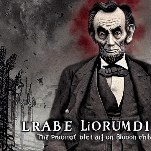 Image similar to president abe lincoln. bloodborne