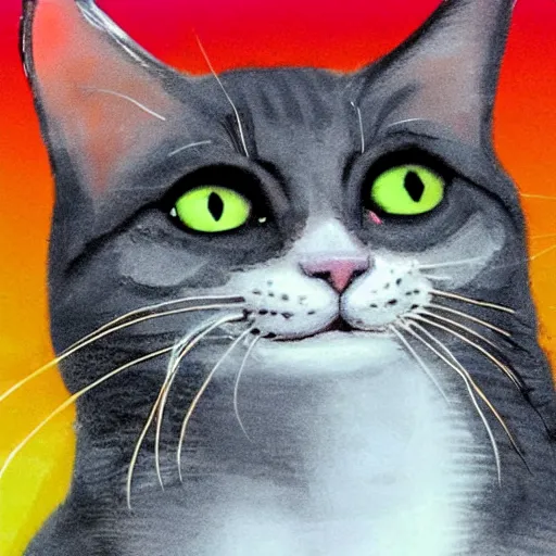 Image similar to a still of a cat from arcane