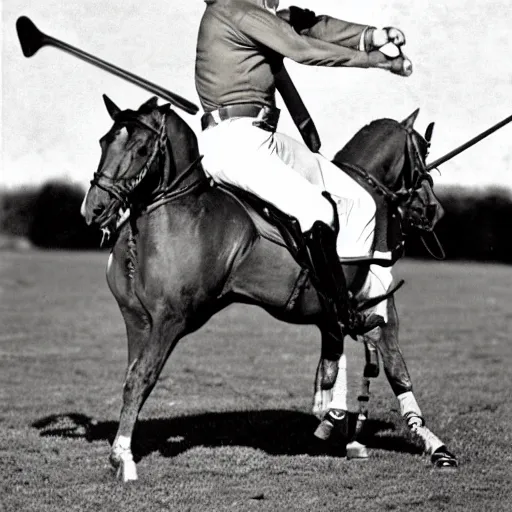 Image similar to stalin playing a polo game