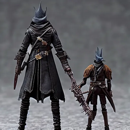 Prompt: bloodborne action figures