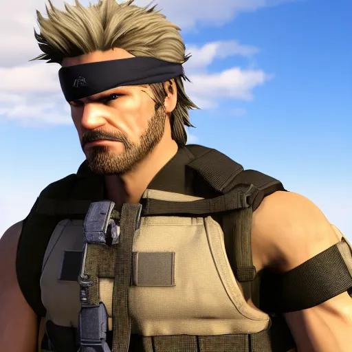 Image similar to solid snake profile pic unreal engine
