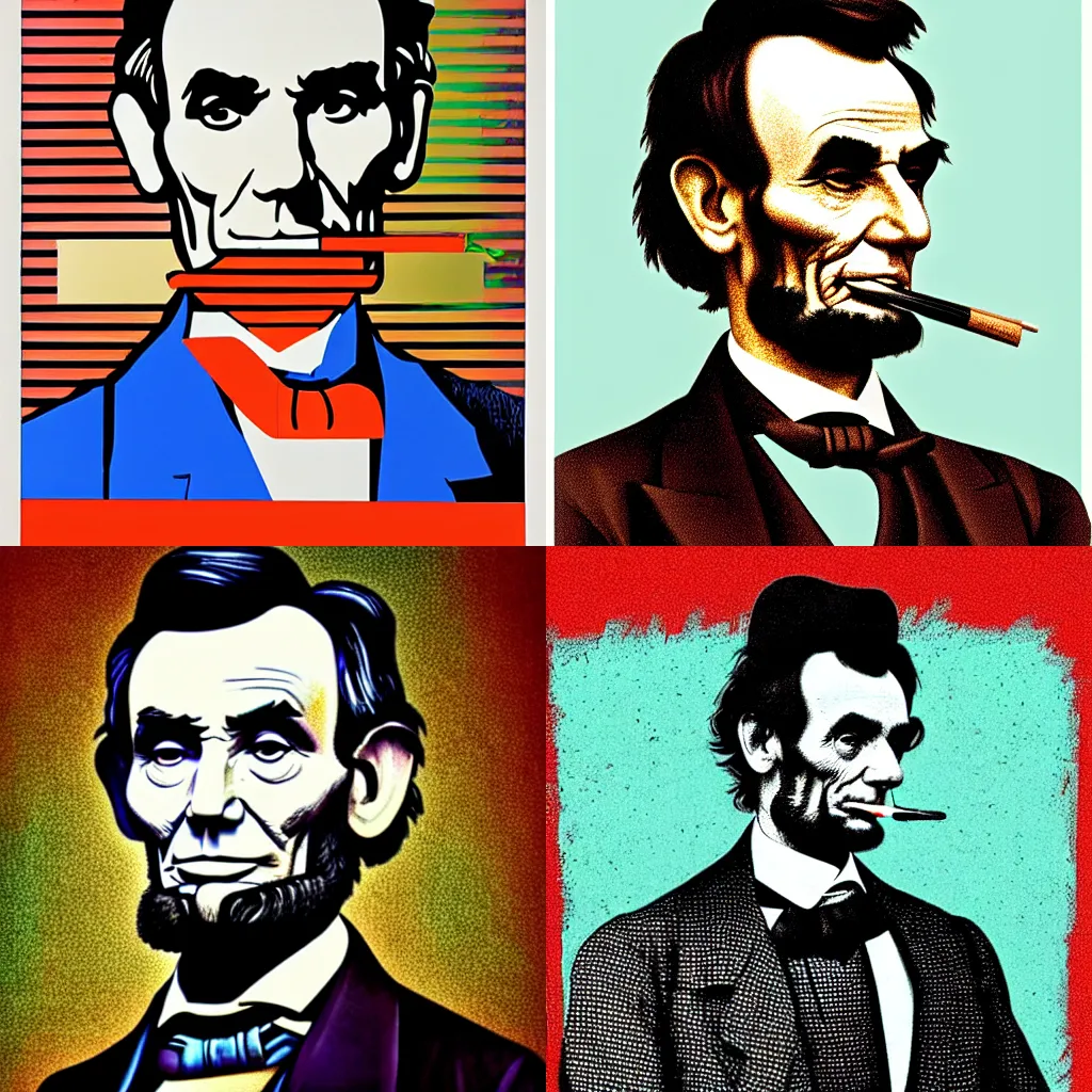 abraham lincoln pop art