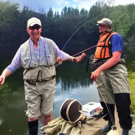 Image similar to Fly fisherman at birthday party