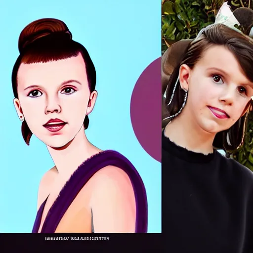 Image similar to portrait millie bobby brown