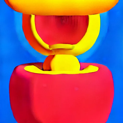 Prompt: fruit by shusei nagaoka, kaws, david rudnick, airbrush on canvas, pastell colours, cell shaded, 8 k