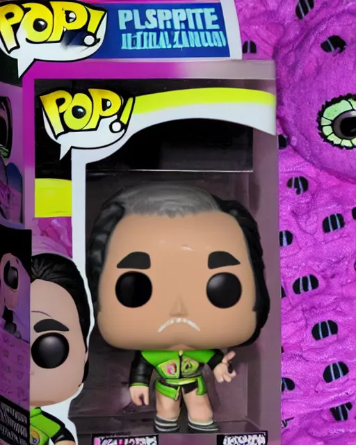 Image similar to Bret Hart Funko Pop. Photographic, photography