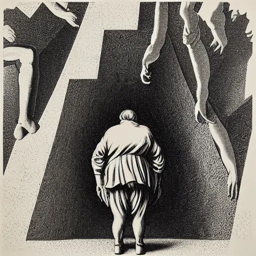 Image similar to lithography on paper secret lair conceptual figurative post - morden monumental dynamic portrait by goya and escher and hogarth, illusion surreal art, highly conceptual figurative art, intricate detailed illustration, controversial poster art, polish poster art, geometrical drawings, no blur