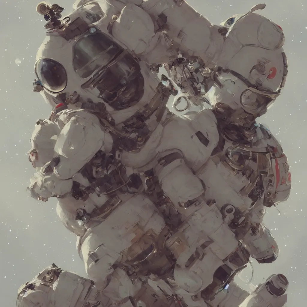 Image similar to bunny astronaut by rossdraws and greg rutkowski, detailed, midjourney