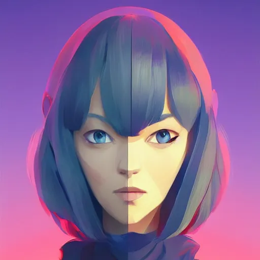 Image similar to face icon stylized minimalist 3 do interactive multiplayer, loftis, cory behance hd by jesper ejsing, by rhads, makoto shinkai and lois van baarle, ilya kuvshinov, rossdraws global illumination