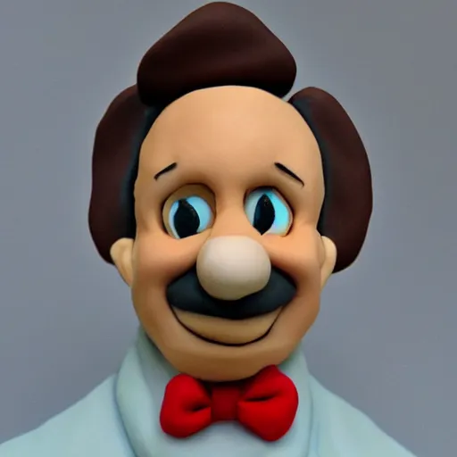Prompt: walt disney made out of polymer clay detailed sculpture trending on artstation