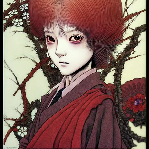 Image similar to prompt : portrait of fantasy character painted in miyazaki color style drawn by katsuhiro otomo and takato yamamoto, inspired by fables, china doll face, smooth face feature, intricate oil painting, high detail, sharp high detail, manga and anime 2 0 0 0