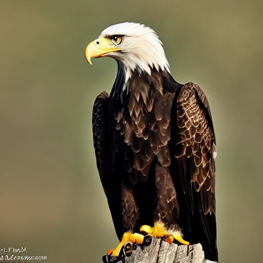 Image similar to a black spotted bald eagle, award winning nature photography t