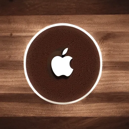 Image similar to apple design of a cup of coffe