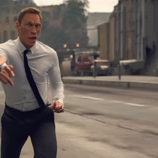 Image similar to Live Action Still of Jerma985 in James Bond, real life, hyperrealistic, ultra realistic, realistic, highly detailed, epic, HD quality, 8k resolution, body and headshot, film still