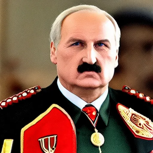 Prompt: Alexander Lukashenko as a T-800
