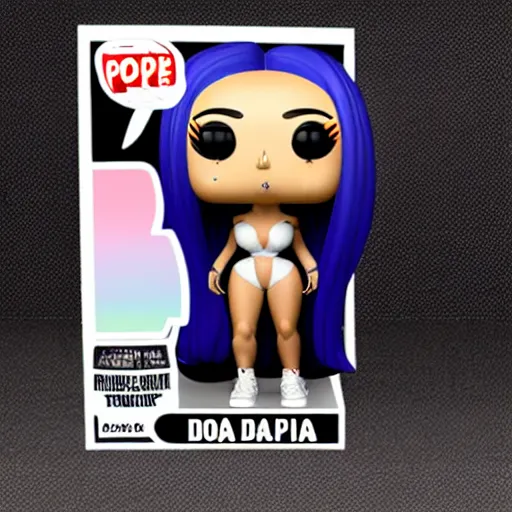 Prompt: a pop figure of doja cat