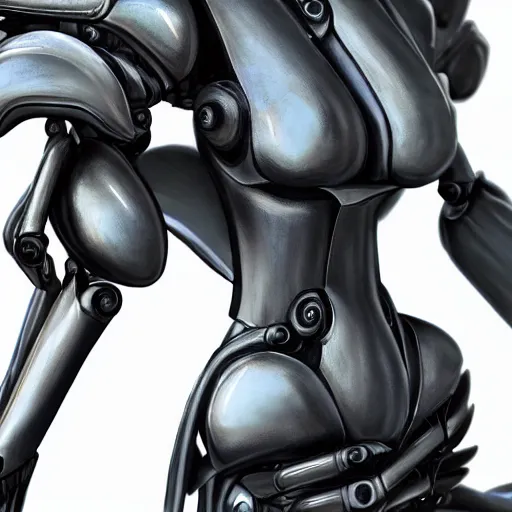 Prompt: close-up shot of a cute and beautiful well-proportioned anthropomorphic robot female dragon doing an elegant pose, the head has two eyes and two horns, a sleek yet elegant design of metal plating, with two big epic wings behind her attached to her back, two arms with one hand on her hip, the background is of the beach at night; HD digital art, artstation, deviantart, furaffinity, high quality detail