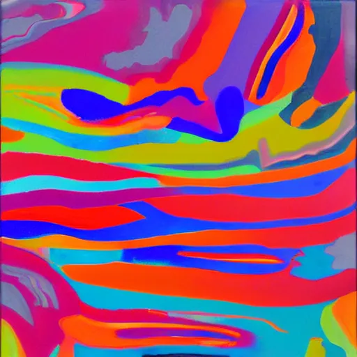 Prompt: dutch pour abstract acrylic color painting pattern