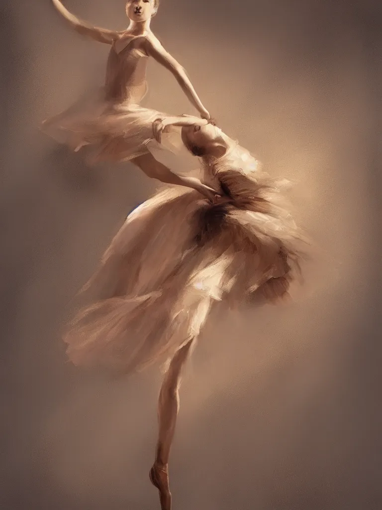 Image similar to ballerina by disney concept artists, blunt borders, golden ratio, soft light