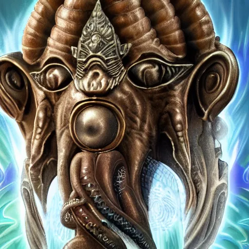 Prompt: Photorealistic image of the god C'thulhu using twitter