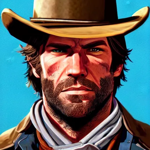 arthur morgan from the game red dead redemption 2,as a