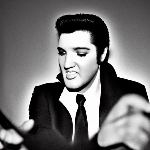 Prompt: bootleg Elvis Presley