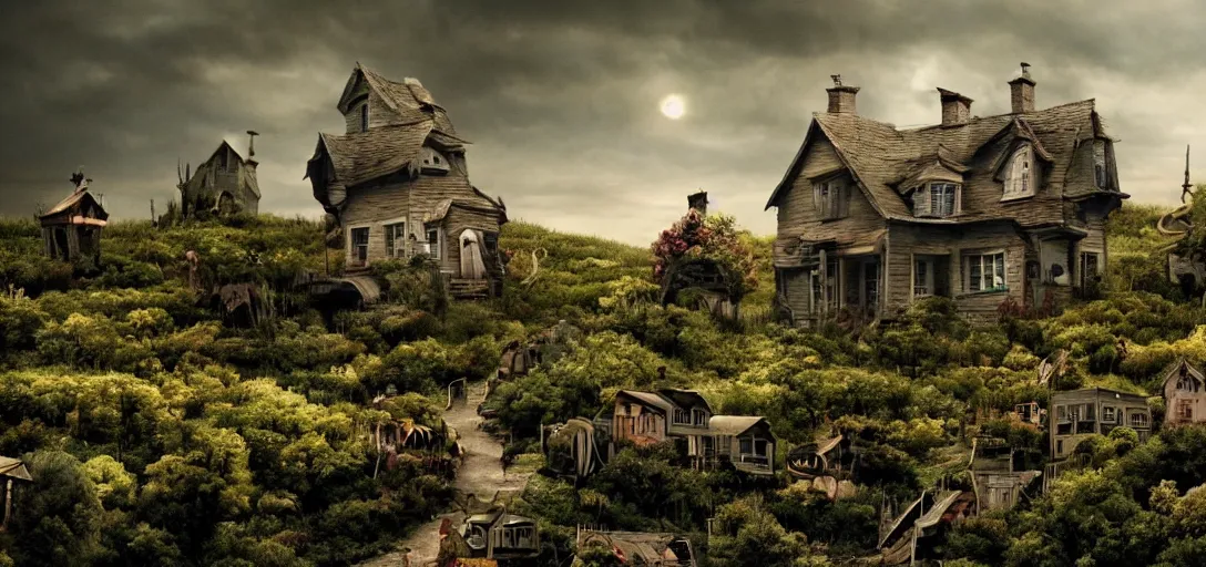 Prompt: a very high resolution image from a new movie. environment. photorealistic, photography, directed by tim burton