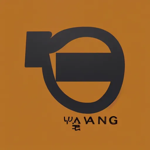 Prompt: minimalist logotype design for plastic bag factory called wang that represents high quality and efficiency, 3 d vector, fresh cool colors, trending on behance