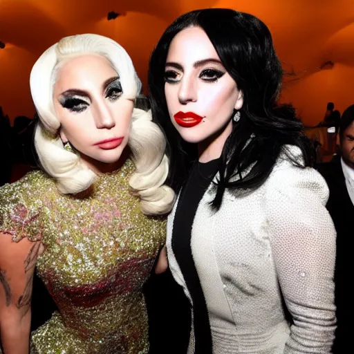 Prompt: Lady Gaga and Rosalia together