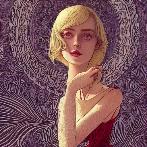 Image similar to a clove of garlic that resembles an incredibly beautiful, graceful, elegant, and sophisticated young blonde girl, an ultrafine detailed illustration by james jean, intricate linework, bright colors, final fantasy, behance contest winner, vanitas, angular, altermodern, unreal engine 5 highly rendered, global illumination, radiant light, detailed and intricate environment