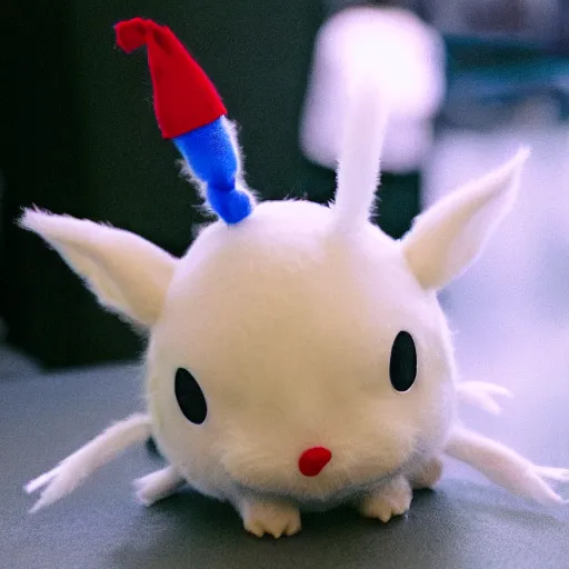 Image similar to A photograph of a Moogle in real life