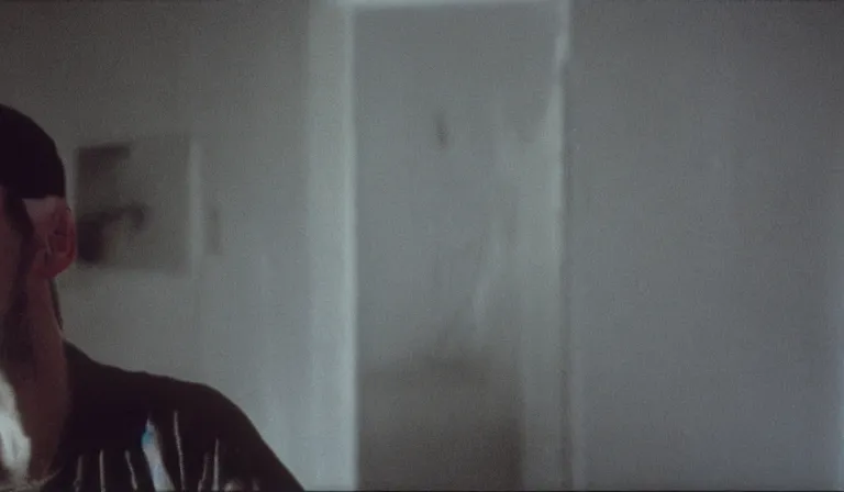 Image similar to Doug Walker crying in an empty room, film still, by Andrei Tarkovsky