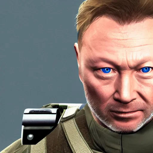 Image similar to Limmy as solid snake streaming on twitch, 4k, photorealistic,