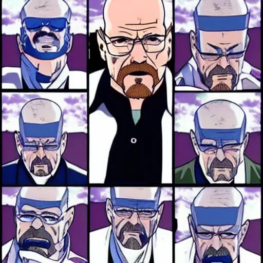 Image similar to Walter White in Jojo