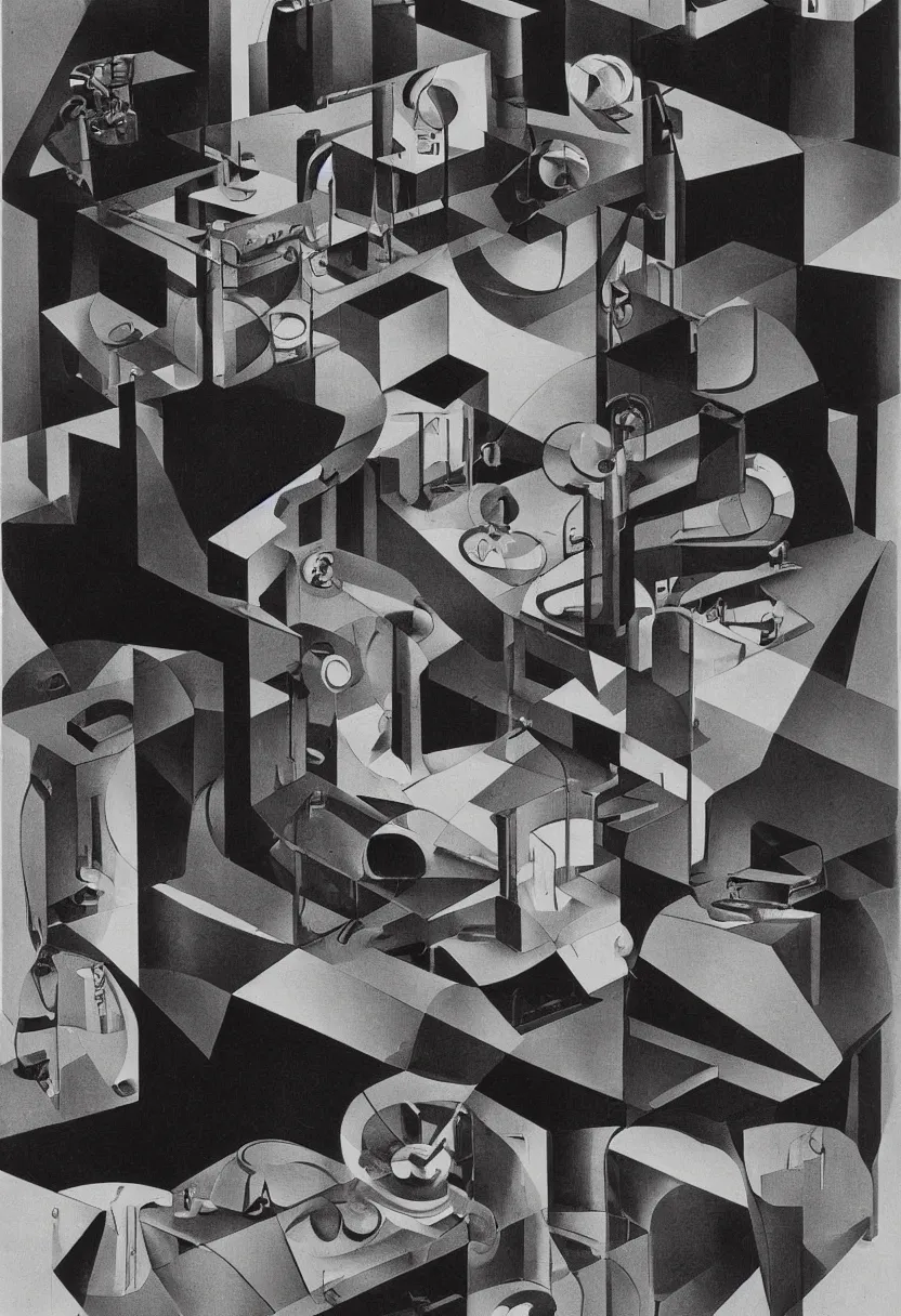 Image similar to research notes of a singular futuristic readymade object by Marcel Duchamp, chess machine