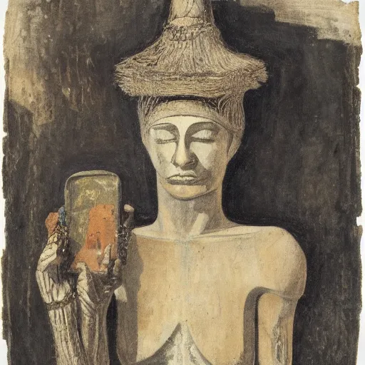 Image similar to an ethnographic object in the style of giocondo albertolli, object, artifact, utility, 1 8 9 6